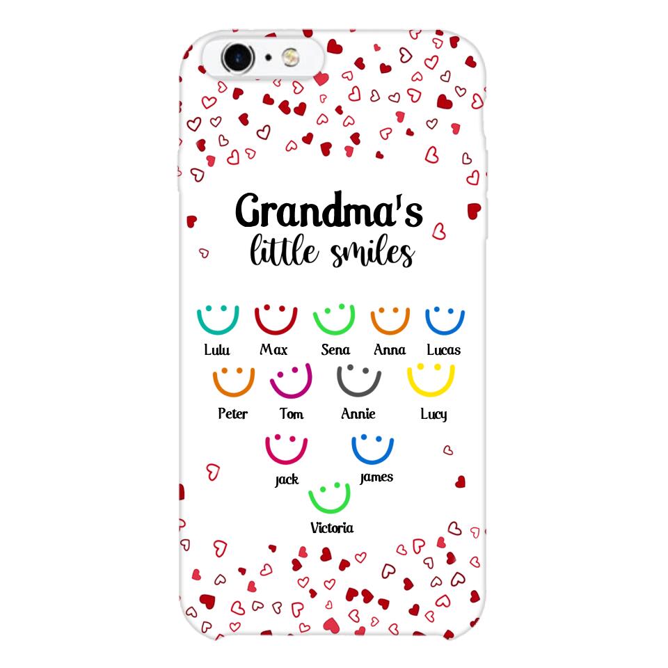 PERSONALIZED GRANDMA'S LITTLE SMILE PHONECASE QTDT0405