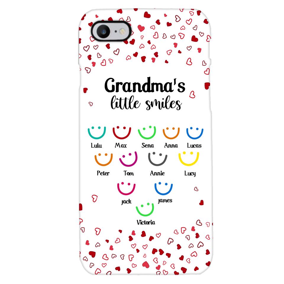 PERSONALIZED GRANDMA'S LITTLE SMILE PHONECASE QTDT0405