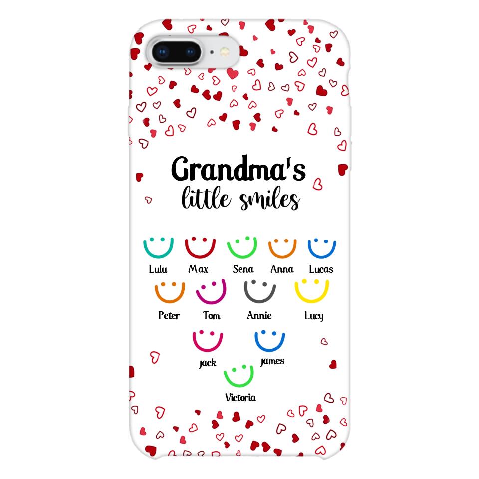 PERSONALIZED GRANDMA'S LITTLE SMILE PHONECASE QTDT0405