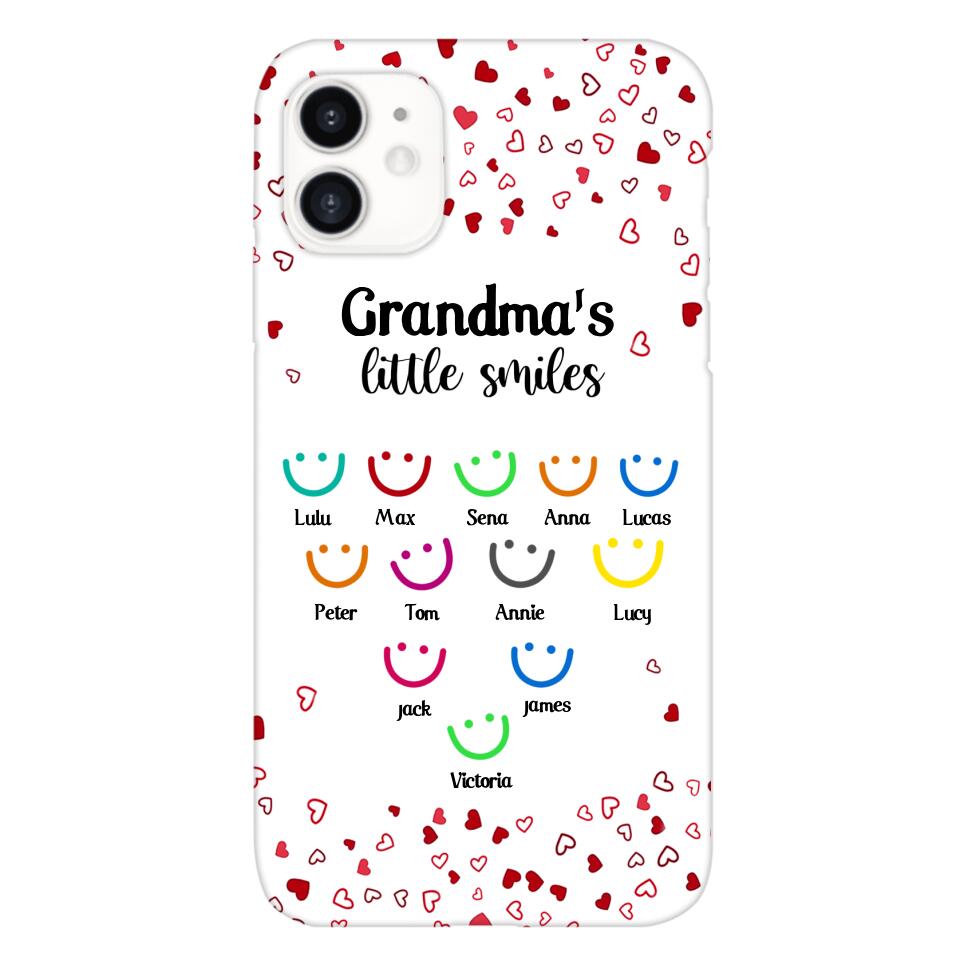 PERSONALIZED GRANDMA'S LITTLE SMILE PHONECASE QTDT0405