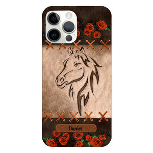 Personalized Horse Lover Phone Case Printed 22MAY-LN04