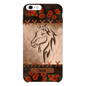 Personalized Horse Lover Phone Case Printed 22MAY-LN04