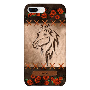 Personalized Horse Lover Phone Case Printed 22MAY-LN04