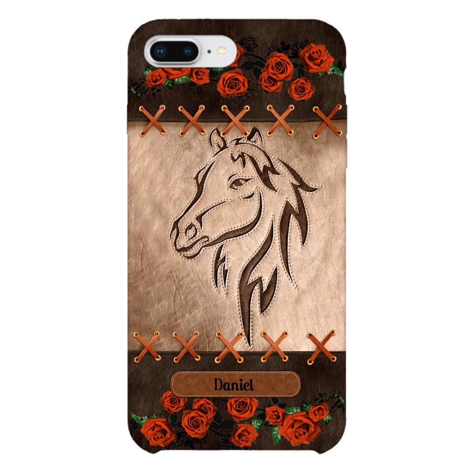 Personalized Horse Lover Phone Case Printed 22MAY-LN04