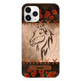 Personalized Horse Lover Phone Case Printed 22MAY-LN04