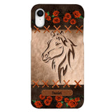 Personalized Horse Lover Phone Case Printed 22MAY-LN04