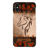 Personalized Horse Lover Phone Case Printed 22MAY-LN04