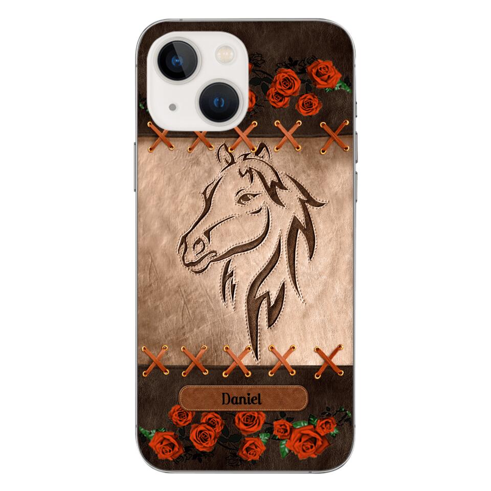 Personalized Horse Lover Phone Case Printed 22MAY-LN04