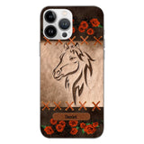 Personalized Horse Lover Phone Case Printed 22MAY-LN04