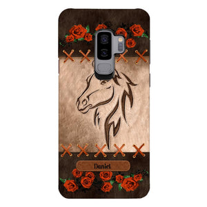 Personalized Horse Lover Phone Case Printed 22MAY-LN04