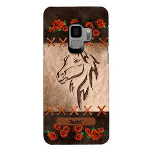 Personalized Horse Lover Phone Case Printed 22MAY-LN04