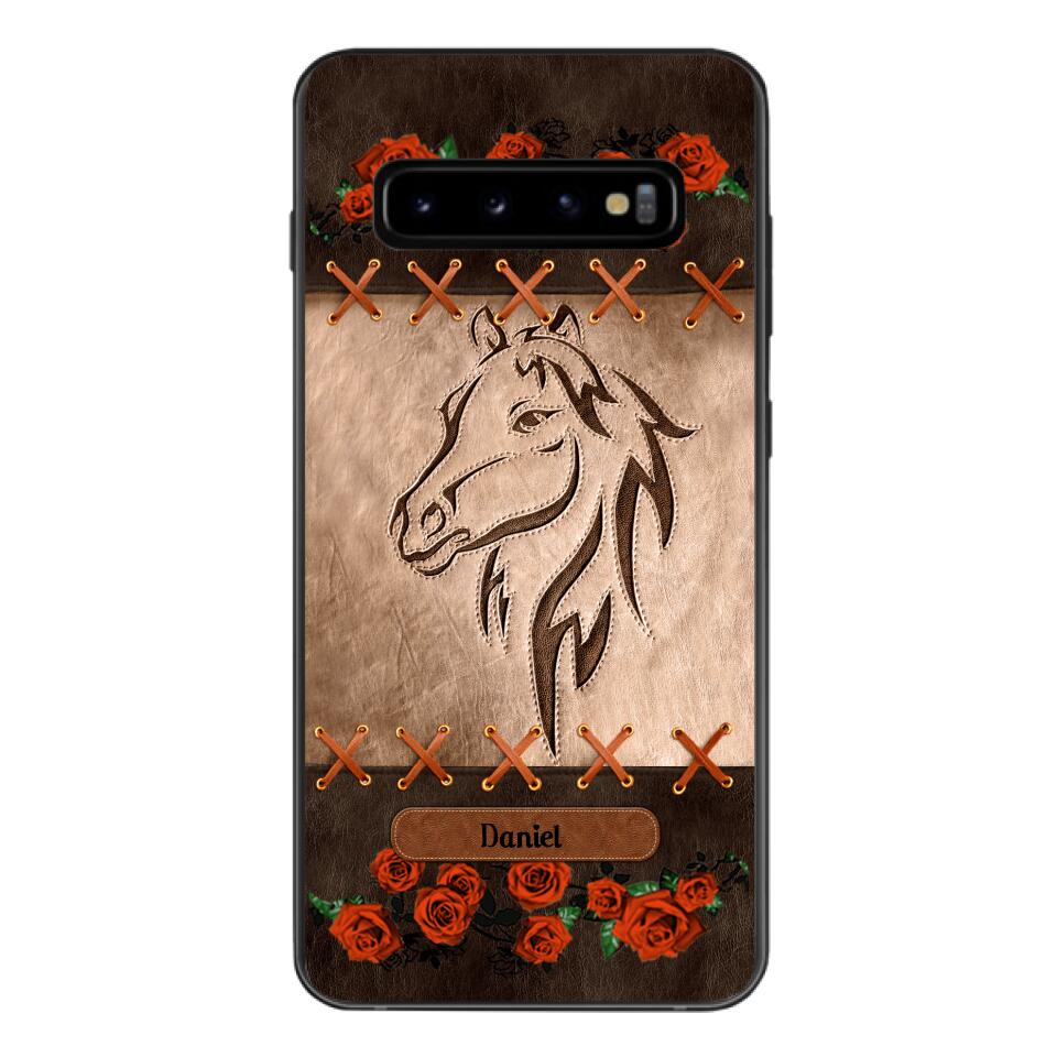 Personalized Horse Lover Phone Case Printed 22MAY-LN04