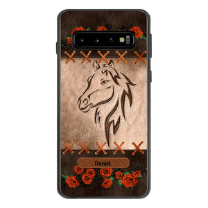 Personalized Horse Lover Phone Case Printed 22MAY-LN04