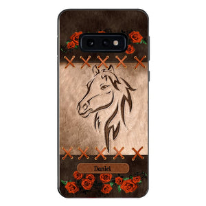 Personalized Horse Lover Phone Case Printed 22MAY-LN04