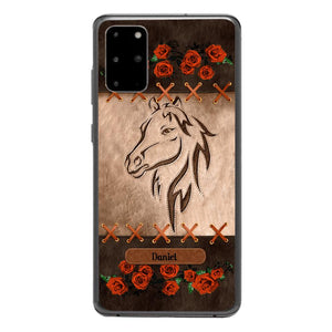 Personalized Horse Lover Phone Case Printed 22MAY-LN04