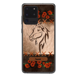 Personalized Horse Lover Phone Case Printed 22MAY-LN04