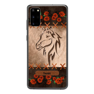 Personalized Horse Lover Phone Case Printed 22MAY-LN04