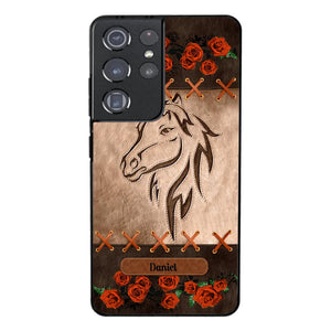 Personalized Horse Lover Phone Case Printed 22MAY-LN04