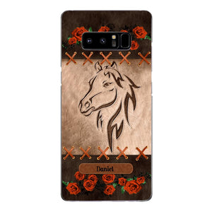 Personalized Horse Lover Phone Case Printed 22MAY-LN04