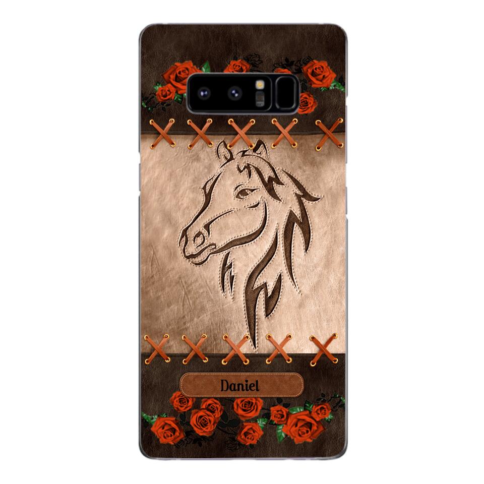 Personalized Horse Lover Phone Case Printed 22MAY-LN04