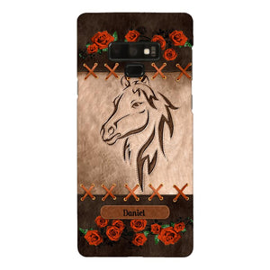 Personalized Horse Lover Phone Case Printed 22MAY-LN04