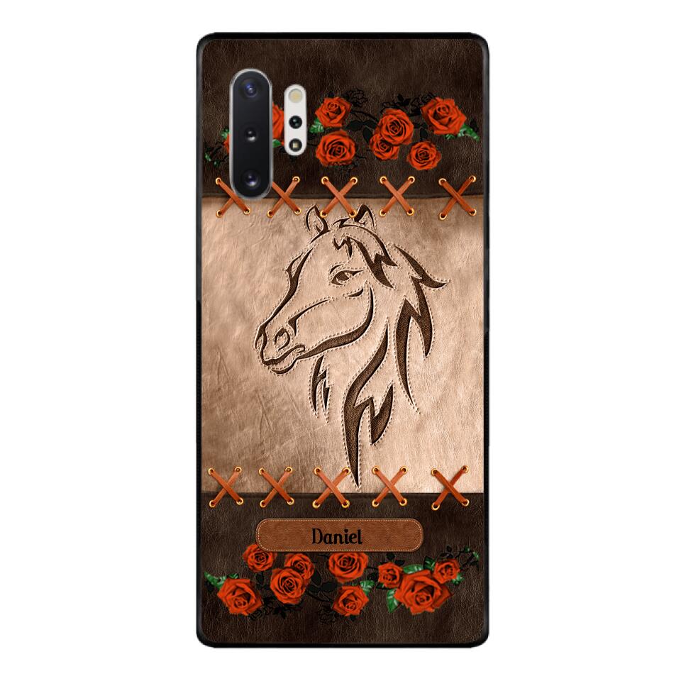 Personalized Horse Lover Phone Case Printed 22MAY-LN04