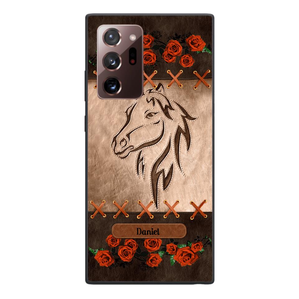 Personalized Horse Lover Phone Case Printed 22MAY-LN04