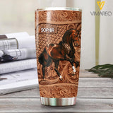 Personalized Horse Lover Tumbler Printed 22MAY-HQ05