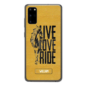 PERSONALIZED LIVE LOVE RIDE HORSE PHONECASE QTVQ0505