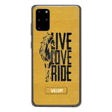 PERSONALIZED LIVE LOVE RIDE HORSE PHONECASE QTVQ0505