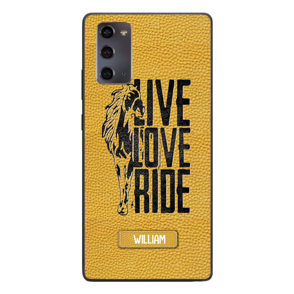 PERSONALIZED LIVE LOVE RIDE HORSE PHONECASE QTVQ0505