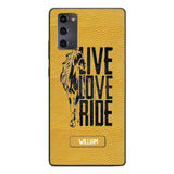 PERSONALIZED LIVE LOVE RIDE HORSE PHONECASE QTVQ0505