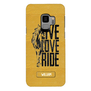 PERSONALIZED LIVE LOVE RIDE HORSE PHONECASE QTVQ0505