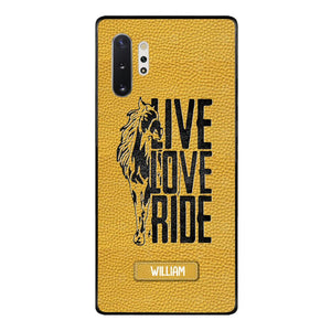 PERSONALIZED LIVE LOVE RIDE HORSE PHONECASE QTVQ0505