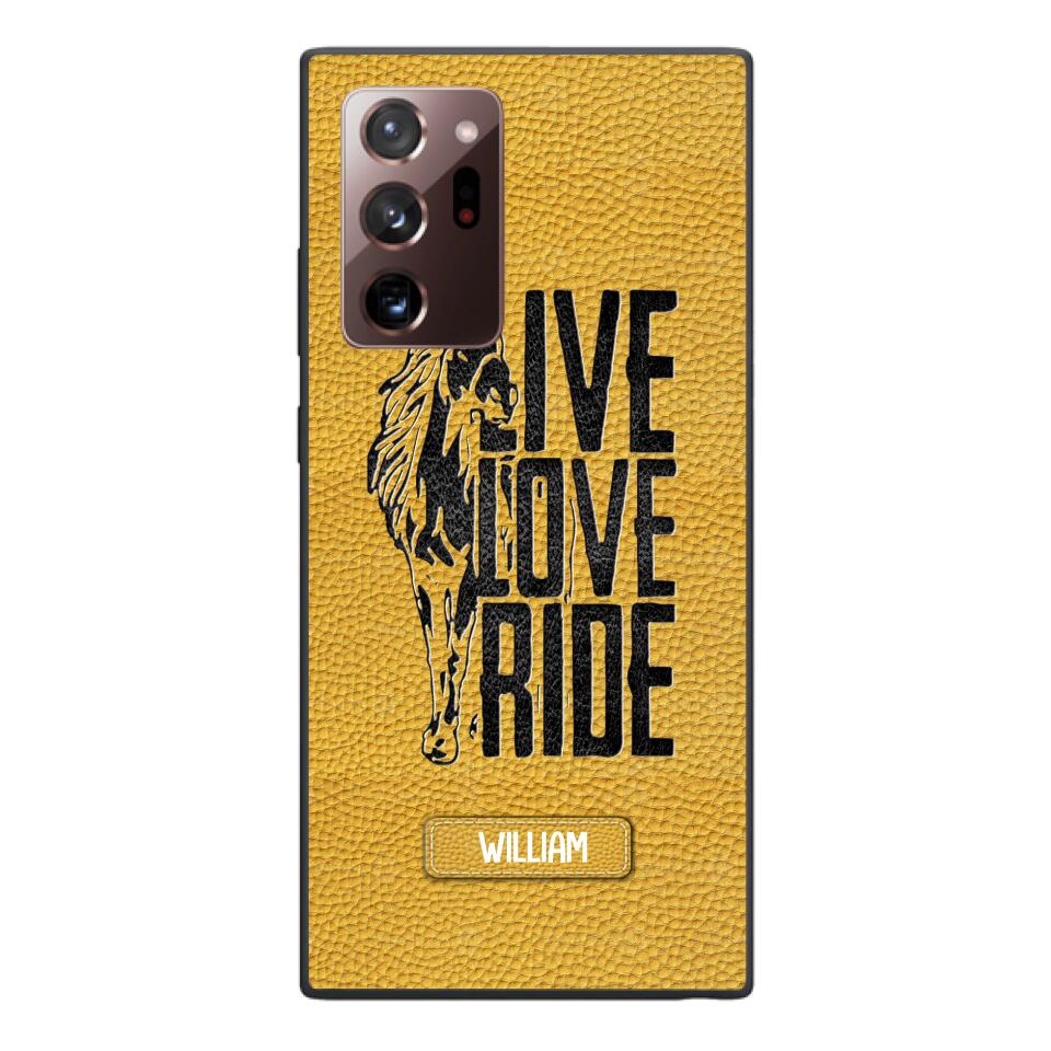 PERSONALIZED LIVE LOVE RIDE HORSE PHONECASE QTVQ0505