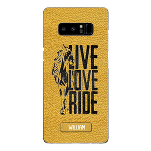 PERSONALIZED LIVE LOVE RIDE HORSE PHONECASE QTVQ0505