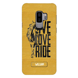 PERSONALIZED LIVE LOVE RIDE HORSE PHONECASE QTVQ0505