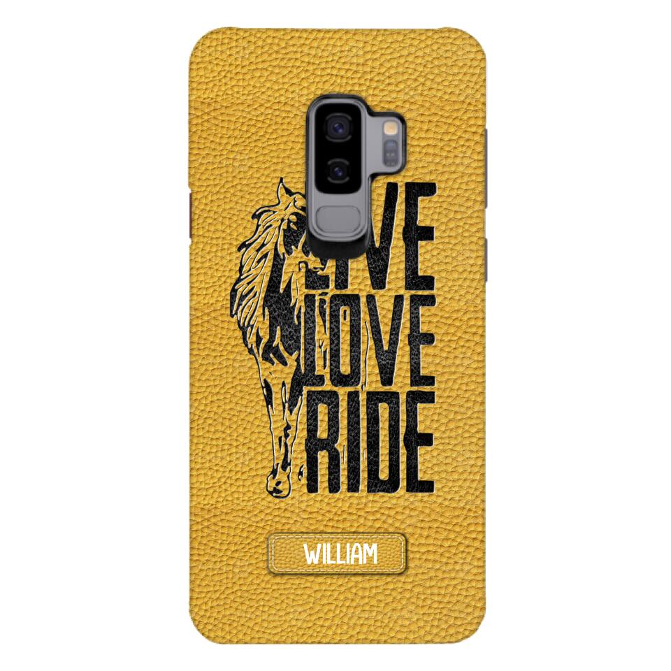 PERSONALIZED LIVE LOVE RIDE HORSE PHONECASE QTVQ0505