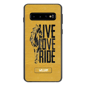 PERSONALIZED LIVE LOVE RIDE HORSE PHONECASE QTVQ0505