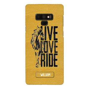 PERSONALIZED LIVE LOVE RIDE HORSE PHONECASE QTVQ0505