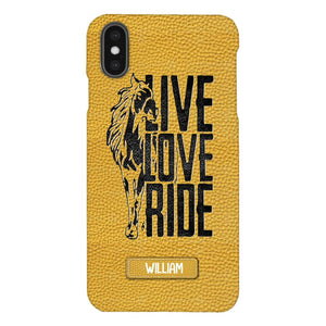 PERSONALIZED LIVE LOVE RIDE HORSE PHONECASE QTVQ0505