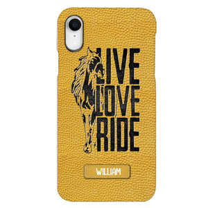 PERSONALIZED LIVE LOVE RIDE HORSE PHONECASE QTVQ0505