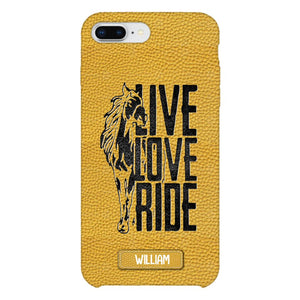 PERSONALIZED LIVE LOVE RIDE HORSE PHONECASE QTVQ0505