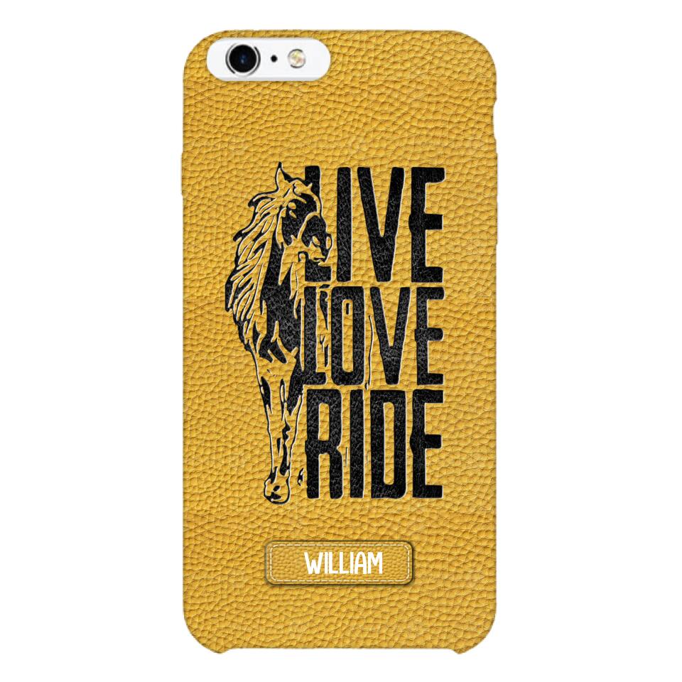 PERSONALIZED LIVE LOVE RIDE HORSE PHONECASE QTVQ0505