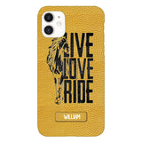 PERSONALIZED LIVE LOVE RIDE HORSE PHONECASE QTVQ0505