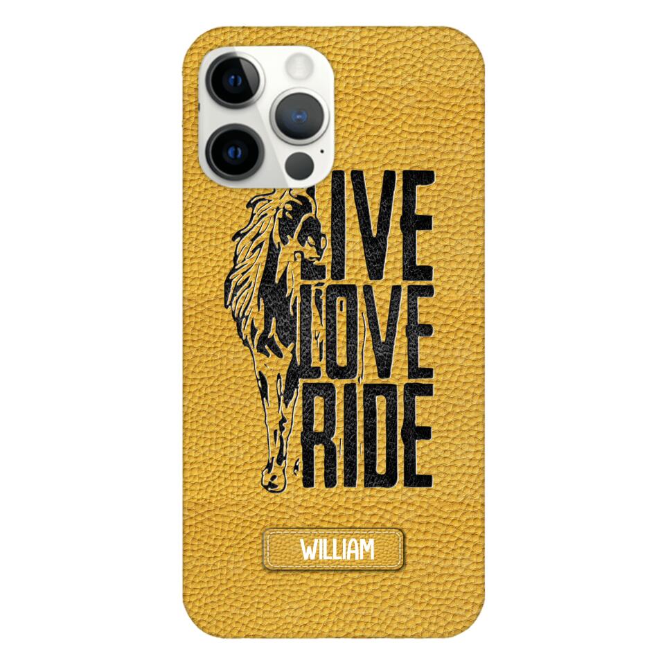 PERSONALIZED LIVE LOVE RIDE HORSE PHONECASE QTVQ0505