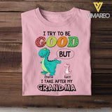 DH Personalized Grandma Kid Tshirt Printed DT055