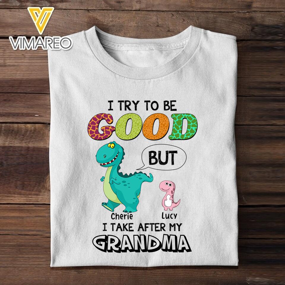 DH Personalized Grandma Kid Tshirt Printed DT055