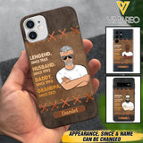 Personalized Legend. Husband. Daddy. Grandpa. Phone Case Printed 22MAY-HC05