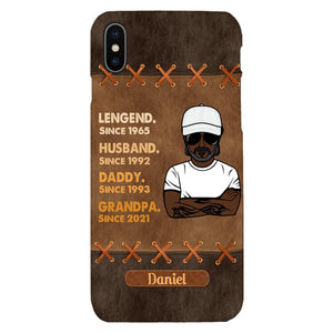 Personalized Legend. Husband. Daddy. Grandpa. Phone Case Printed 22MAY-HC05